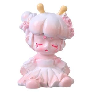 Energetic Girl <b>Blind</b> Box Resin Craft Ornament Cute Creative Girly Desktop Decor Gift For Children's Day - Product Image 5