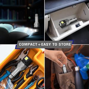 Đèn pin sạc ô tô 12V, 4 đèn, tích hợp bật lửa, đèn khẩn cấp phá kính, sạc dự phòng, nam châm - Product Image 6