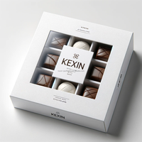Boîte en carton pour pâtisserie, dattes, chocolat, emballage cadeau, avec fenêtre transparente, impression personnalisée, luxe, dorée, mate
