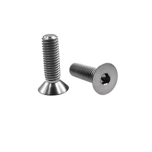Tornillos de Cabeza Plana con Rosca Fina de Titanio Recubiertos, DIN7991, 3/8-24 X 32, para Fijación Industrial - Product Image 1