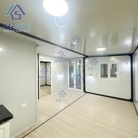 Maison préfabriquée pliable et mobile étanche de 40 pieds ou 20 pieds, 2, 3 ou 4 chambres, en acier léger, extensible, type conteneur