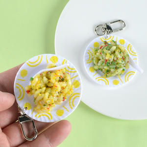 พวงกุญแจ<span class=keywords><strong>ข้าว</strong></span>ผัดจิ๋วจำลอง ของเล่นจำลองอา<span class=keywords><strong>ห</strong></span>าร ของตกแต่งประตู - Product Image 2