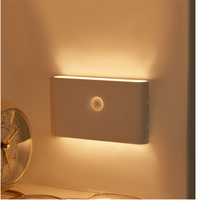 Induction Smart LED Veilleuse USB 5V Rechargeable Détecteur de Mouvement Applique Murale Haut et Bas Applique Murale pour Chambre Escalier Couloir