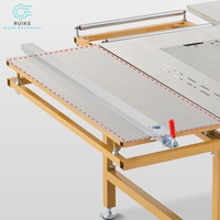 Scie à panneaux pliable portable WJ80, sans poussière, double poussée, machine à travailler le bois, style horizontal avec moteur central pour la coupe
