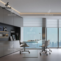 Ensemble de mobilier de bureau moderne tout-en-un, conception de service de fabrication sur mesure pour une solution complète