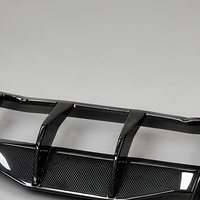 Diffuseur arrière en fibre de carbone Corvette C8 avec extensions d'angle 2020-2024, kit aérodynamique à fixer par boulons pour pare-chocs arrière, finition brillante 3K Twill