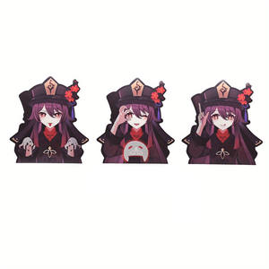 13CM 3 in 1 Kreatives cooles Spiel thema Auto abziehbilder genshin Impact 3D <span class=keywords><strong>Motion</strong></span> Sticker - Product Image 1