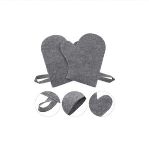 Hot Sale Heat-Resistant <b>Wool</b> Felt Machine Embroidery Casual <b>Glove</b> for Sauna Banya Bath Spa Four Seasons Head - Product Image 6
