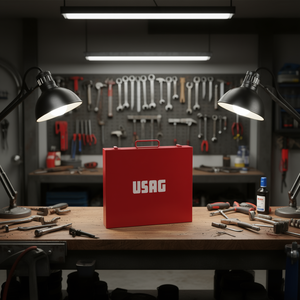 Usag <b>Tool</b> <b>Box</b> 612 XL <b>Metal</b> Storage Case For Workshop Use - Product Image 2