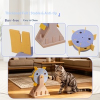 Jouet transfrontalier pour chat, moulin à vent en feutre, résistant aux morsures, amusant, avec coutures, puzzle interactif, pour l'auto-entretenement et anti-ennui