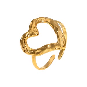 Anillo <span class=keywords><strong>de</strong></span> Acero Inoxidable Serie Amor, Anillo Ajustable Impermeable con Apertura, Color Inalterable para Mujer - Product Image 5