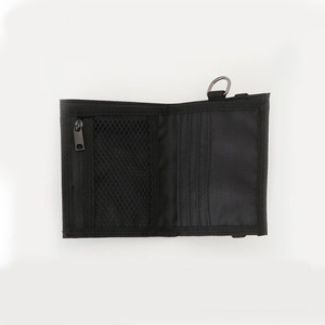Travel Coin Purse 6 Inch Black Polyester Card Holder For Outdoor Sports Hiking And Travel - Product Image 1
