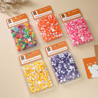 Accessoires pour enfants en gros, environ 240 pièces, perles en vrac, décoration de cheveux, perles à gros trous, lots pour dreadlocks, perles en plastique pour cheveux
