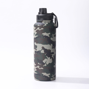 Bouteille d'eau isotherme à double paroi en acier inoxydable à large ouverture, modèle 2025, avec nouveau couvercle – Vente chaude usine - Product Image 2