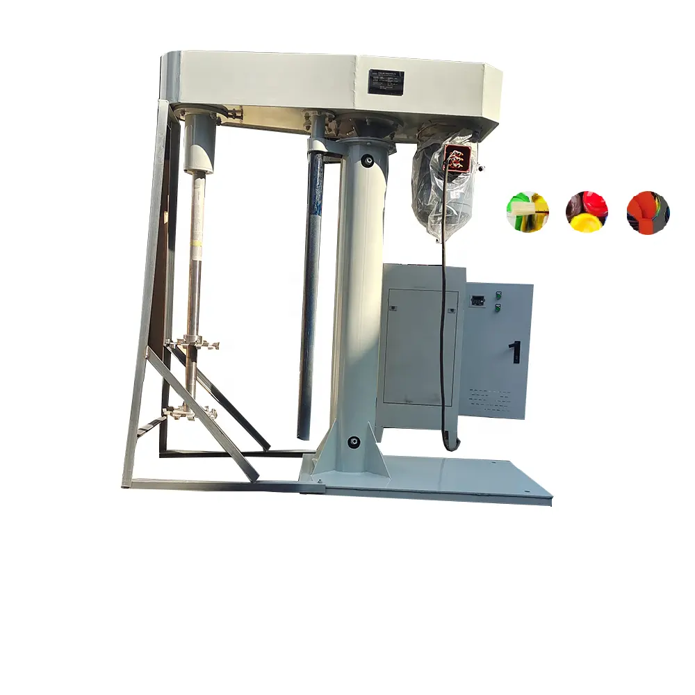 Automatic 100-6000L hydraulic lifting color mixing machines paint mixer stirr machine high speed liquid mixer machine