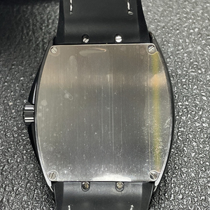 Montre-bracelet de luxe haut de gamme pour homme, automatique, mécanique, boîtier en acier inoxydable noir en forme de baril, résistante à l'eau 5 ATM, cadran blanc - Product Image 5