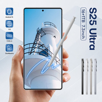 OEM 2024 S25Ultra 5G Smartphone 16GB + 1TB tam LCD ekran büyük cep telefonu ChatGPT4.5 LTE ROM küresel sürümü ile