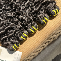 Mèches de cheveux brésiliens au crochet, vierges, double densité, sans perte, invisibles, grade 12A, pour tressage, couleur naturelle, ondulation naturelle