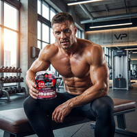 Gummies de Créatine Monohydrate 5000mg avec BCAA, L-Carnitine et Taurine pour la Croissance Musculaire et la Récupération - 150 Gummies Oursons aux Fruits Rouges