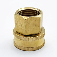 Amerikanischer Standard-Gewindeanschluss aus Messing, Schnellverbinder für Gartenwasser, 3/4 Zoll GHT, 1/2 Zoll NPT Schlauchadapter, Langlebige Gartenwerkzeuge