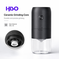 Moulin à café portable rechargeable USB Type C, moteur en cuivre, 1800 mAh, capacité de 30 tasses, réservoir à grains de 25 g, faible bruit, moulin à café électrique