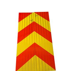 Tanzanie marché 20cm * 1.7m PET aluminium camion sécurité panneau de marquage réfléchissant réflecteur autocollant réfléchissant Chevrin pour véhicule - Product Image 3