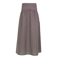 Jupe trapèze Y2K à carreaux pour femme, taille haute, coupe ajustée, style preppy, mini-jupe color block, streetwear décontracté pour l'été
