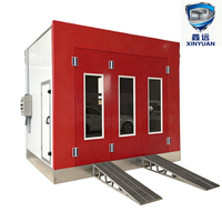 Cabine de peinture à chauffage rapide à haute température, écologique, brûleur diesel Riello, cuisson à 80°C, 18 kW, qualité industrielle, automobile