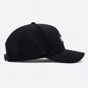 Wholesale Custom Logo Vinyl Sporty Letter 5-Panel <b>Waterproof</b> Performance Camp <b>Cap</b> Manufacturer - Product Image 3