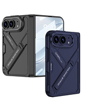 Coque de protection antichoc pour iPhone Duo avec protection d'écran intégrée et béquille pour téléphone portable iPhone Duo