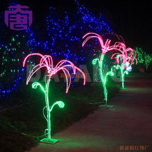 Decoraciones Navideñas LED 3D con Forma de Flor, Personalizadas para Exteriores, Impermeables IP65, Luces Decorativas para Festivales - Product Image 2