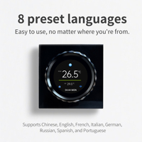 Thermostat intelligent VRF VRV Becasmart BVRF-L002-ZB avec prise en charge UL et personnalisation du logo, écran 1,6 pouce, installation facile, Zigbee, économie d'énergie