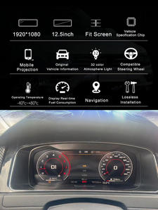 Pannello cruscotto digitale strumento virtuale Cluster cruscotto LCD tachimetro per VW Golf 7 Golf 6 MK7 <span class=keywords><strong>Passat</strong></span> B8 B6 B7 CC <span class=keywords><strong>Tiguan</strong></span> - Product Image 4