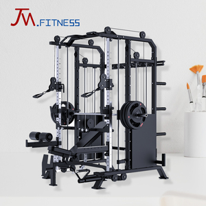 Máquina Smith Profesional con Guía Lineal, Equipo Estable para Levantamiento <span class=keywords><strong>de</strong></span> Pesas, Máquina <span class=keywords><strong>de</strong></span> Entrenamiento <span class=keywords><strong>de</strong></span> Cuerpo Completo para Fisicoculturismo - Product Image 1