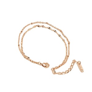 New Products Simple <b>Titanium</b> Steel 18k Gold Rose Gold Double-layer <b>Chain</b> Bracelet Stainless Steel Non-fading Hand Jewelry Women - Product Image 1