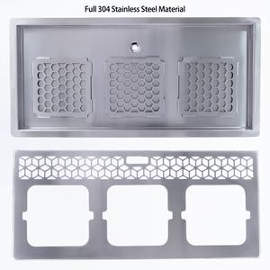 สถานีชงกาแฟแบบดริปสเตนเลส 304 พร้อมถาดรองน้ำหยดเบียร์แบบกำหนดเอง ถาดดริปกาแฟแบบมือ สถานีสามชั้น แบรนด์สั่งทำ - Product Image 3