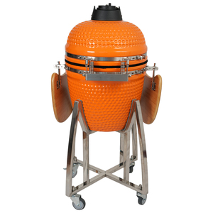 AUPLEX <span class=keywords><strong>Parrilla</strong></span> Kamado Clásica de Cerámica de 18 Pulgadas, Ahumador de Carbón para Barbacoa con Termómetro, Carrito y Estante Lateral para Jardín Exterior - Product Image 4