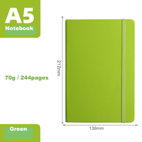 Benutzer definierte Logo Pu Cover Glitter A5 dicke leere Tagebuch Werbe Business Notebooks für die Schule