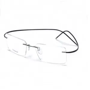 无钢圈光学玻璃纯钛框架泰坦眼镜眼镜框架男女