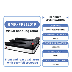 Robot <span class=keywords><strong>AGV</strong></span> AMR Industrial Tipo <span class=keywords><strong>Lurking</strong></span> con Navegación Inercial Wingsoftec VMR-FR31201P, 8 Horas de Autonomía - Product Image 3