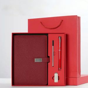 Wholesale Promotional Luxury Leather Notebook Journal for <b>Gifts</b> Customized Business A5 Diary Pen Corporate <b>Gift</b> Set With USB - Product Image 3