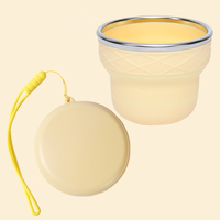 Mug à café pliable le plus vendu, corps compact en silicone pour les voyages et le transport quotidien