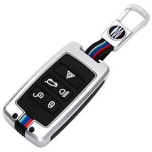 Funda Protectora para Llaves de Coche de Aleación de Zinc y Gel de Sílice para LAND ROVER Landrover <span class=keywords><strong>JAGUAR</strong></span> Xel Xfl Epace Fpace Xj, Llaveros, Bolsa para Llaves - Product Image 1