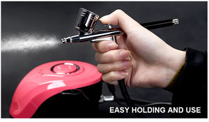 Mini pistola pulverizadora de cepillo de aire profesional BD19 pulverizador de aerógrafo neumático para herramienta de pintura de cuero - Product Image 5