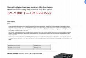 <span class=keywords><strong>Porte</strong></span> <span class=keywords><strong>coulissante</strong></span>, système de <span class=keywords><strong>porte</strong></span> en alliage d'aluminium à isolation thermique <span class=keywords><strong>intégrée</strong></span>, adapté aux appartements, aux immeubles de bureaux - Product Image 5
