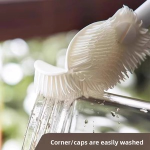 Zenidoo Eco-Friendly Long-Handled Silicone Cup <b>Brush</b> with Mini Style Tool for Cleaning <b>Bottles</b> Blenders Thermoses & Kettles - Product Image 2