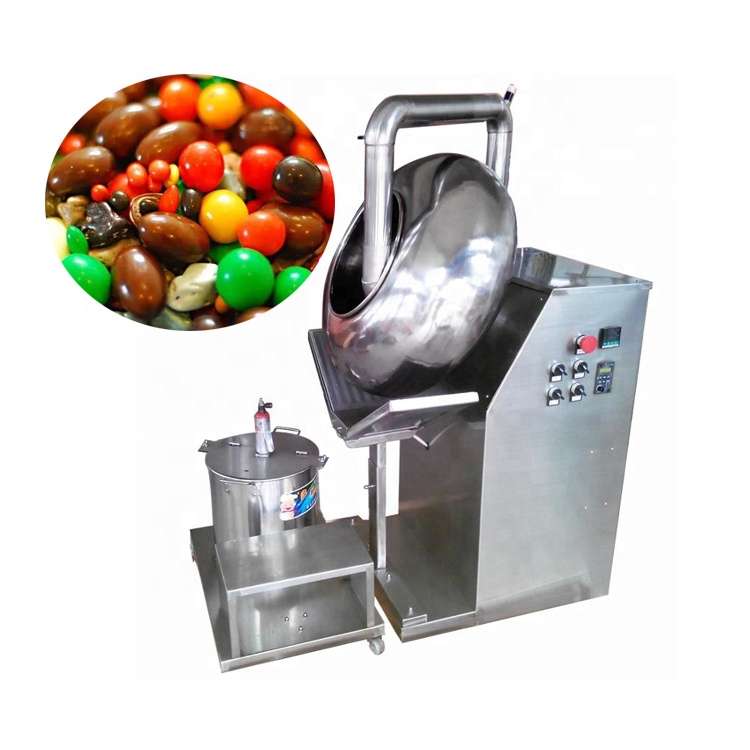 BY600 automatic edble nuts popcorn candy chocolate sugar coating machine