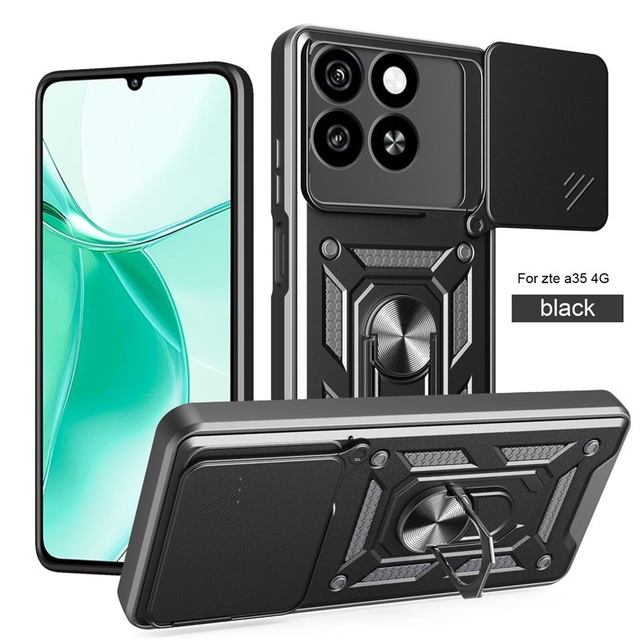 Cross-border Bestseller Music Shunjia Sliding Window Magnetic Invisible Bracket Phone Case for TCL50 SE Anti-Drop Protective