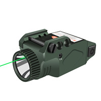 Lampe torche tactique LED en aluminium de haute qualité, chasse, viseur laser rouge, rechargeable par USB, 600 lumens, lumière LED, point rouge laser