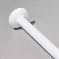 Tringle de douche en L 90x90cm, tringle de douche d'angle en aluminium antirouille, tringle de tension pour salle de bain sans perçage MingLang